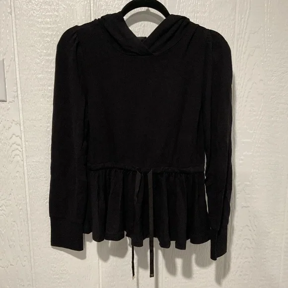 KATE SPADE RUFFLE HOODIE ( USED) ( MEDIUM) - Picture 1 of 3